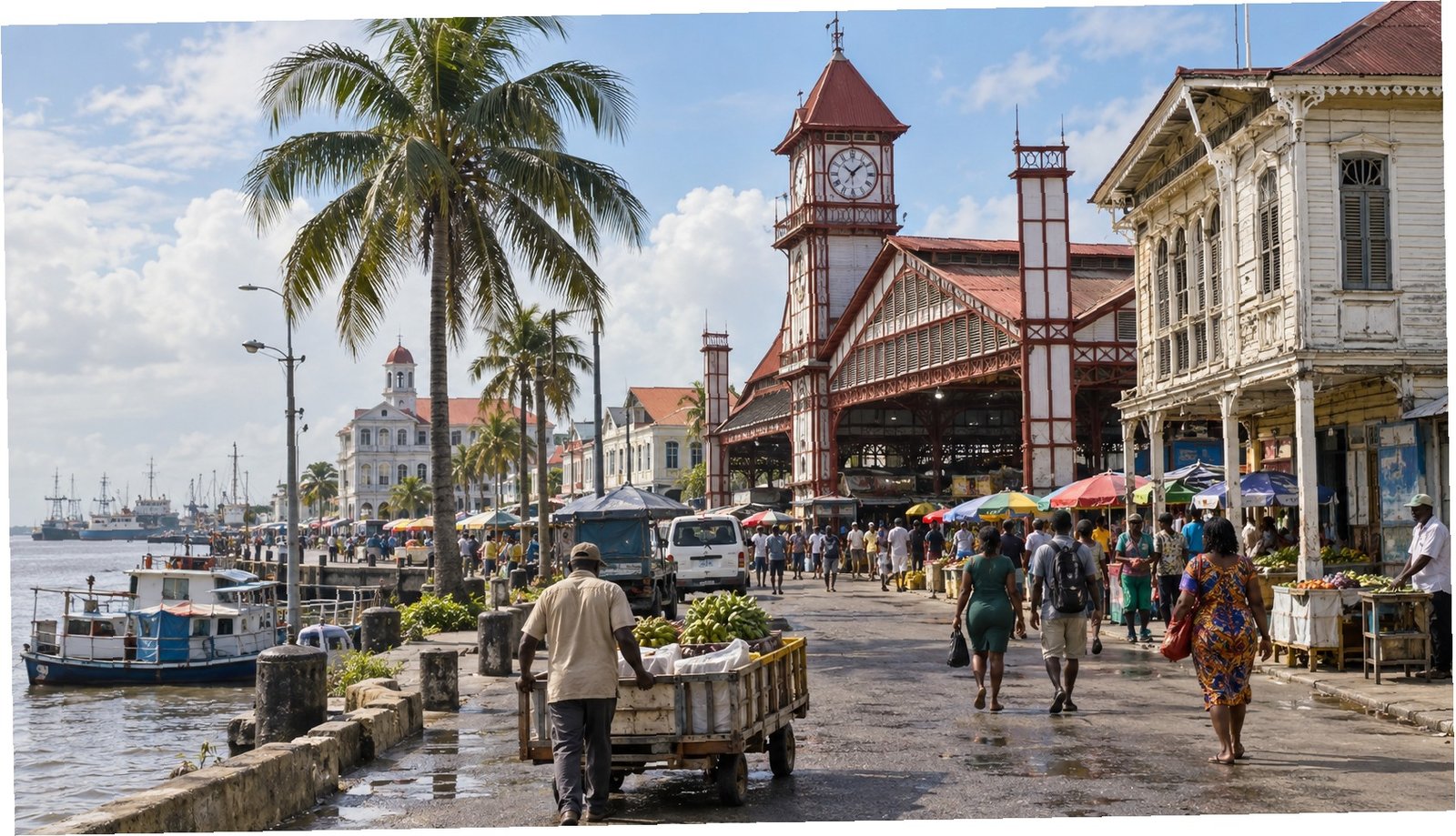 Edifici storici in legno a Georgetown, Guyana