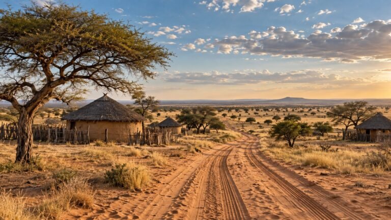 Hukuntsi in solitaria: Kalahari, villaggi e Botswana occidentale