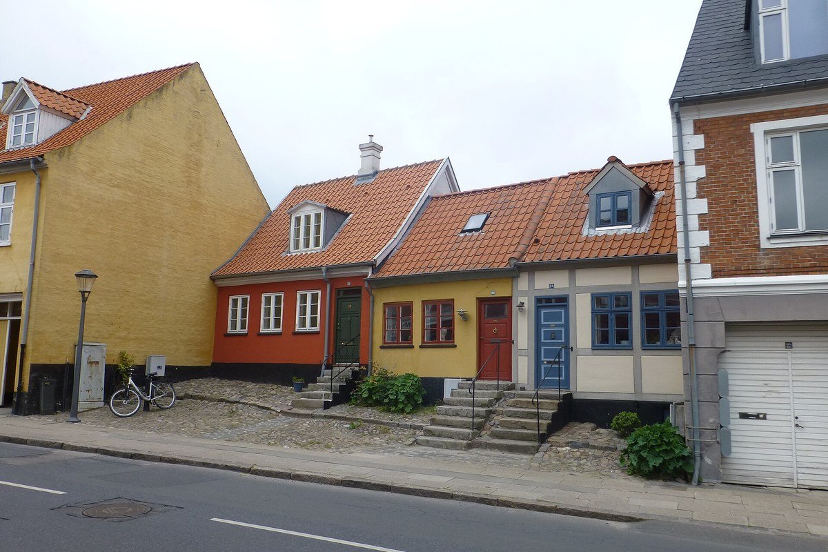 Vestergade e le facciate storiche di Skælskør