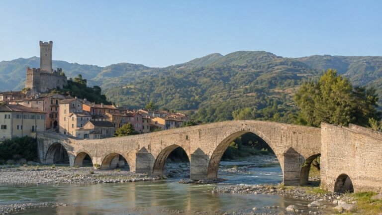 Bobbio in solitaria: il Ponte Gobbo, l’abbazia e il Trebbia