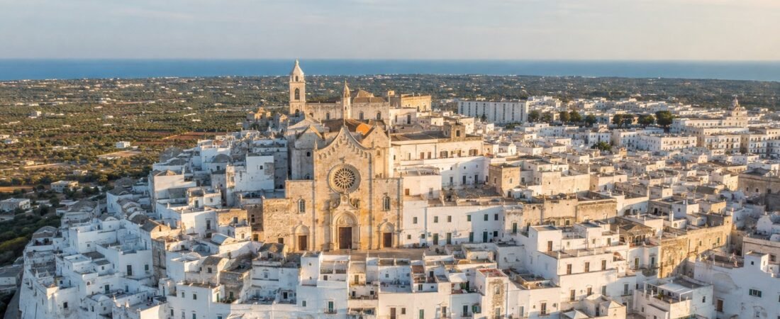 Ostuni in solitaria: la città bianca tra oliveti e mare Adriatico