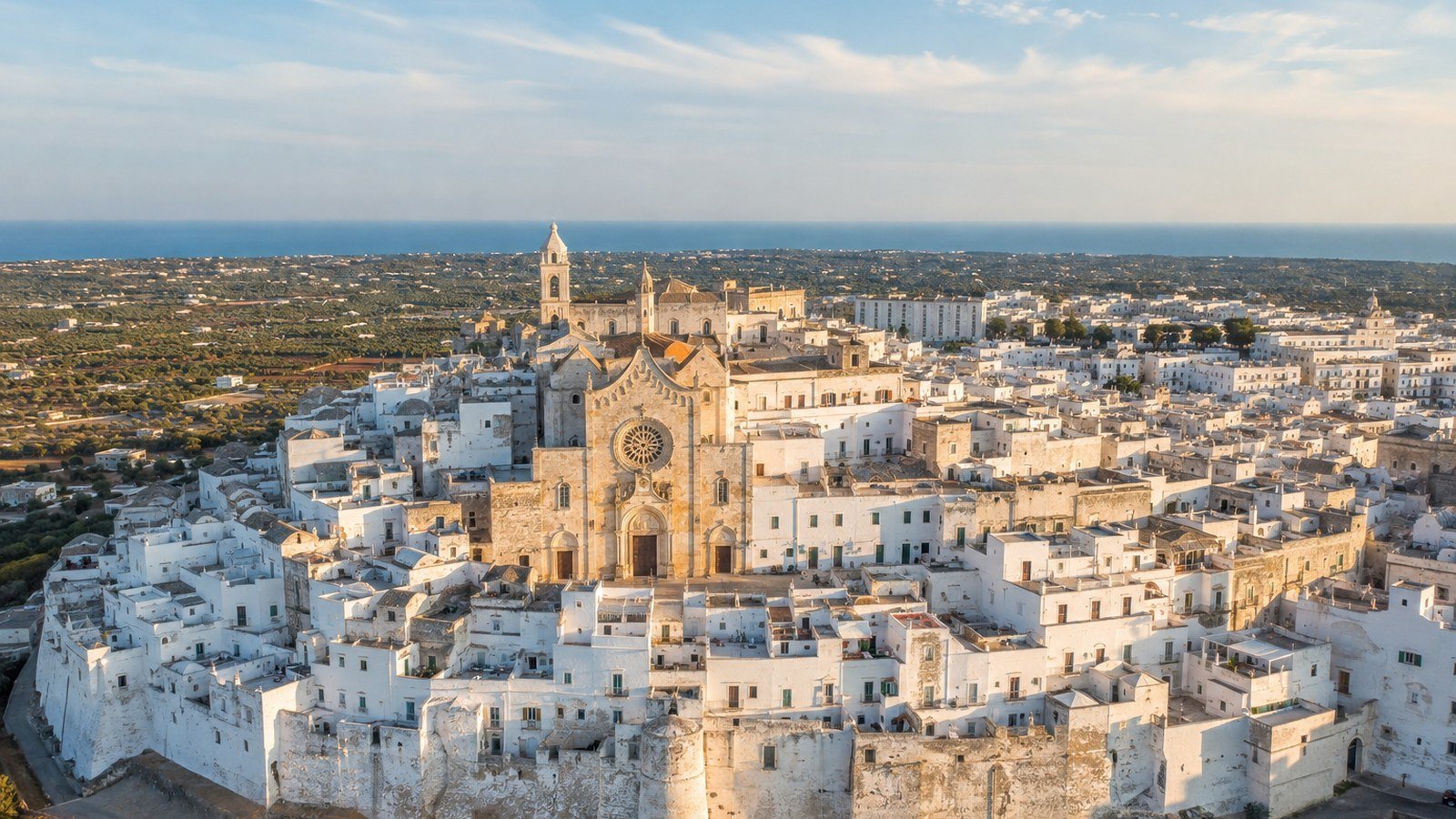 Ostuni in solitaria: la città bianca tra oliveti e mare Adriatico