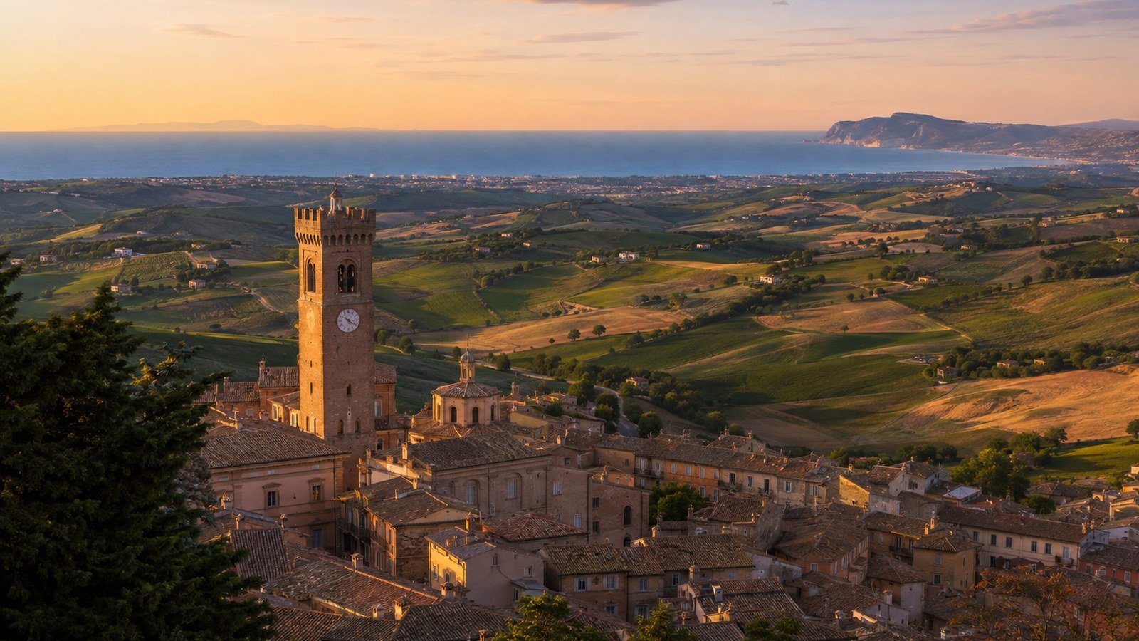 Recanati in solitaria: i luoghi di Leopardi tra i colli e il Conero