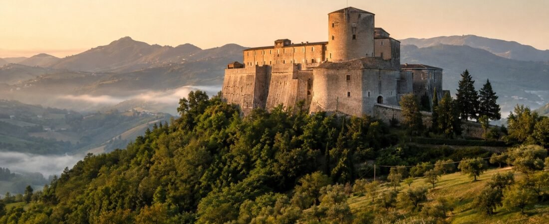 Sassocorvaro in solitaria: la Rocca, l’arte salvata e le colline del Montefeltro
