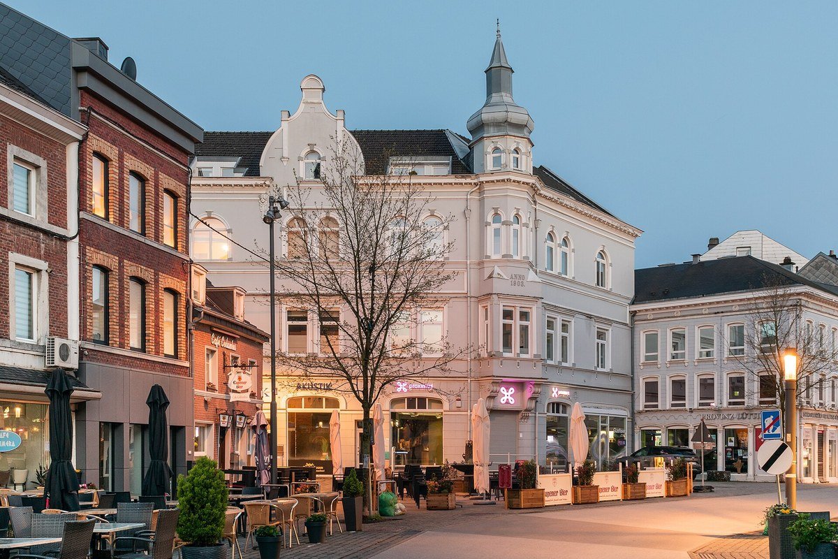 Facciata storica nel centro di Eupen