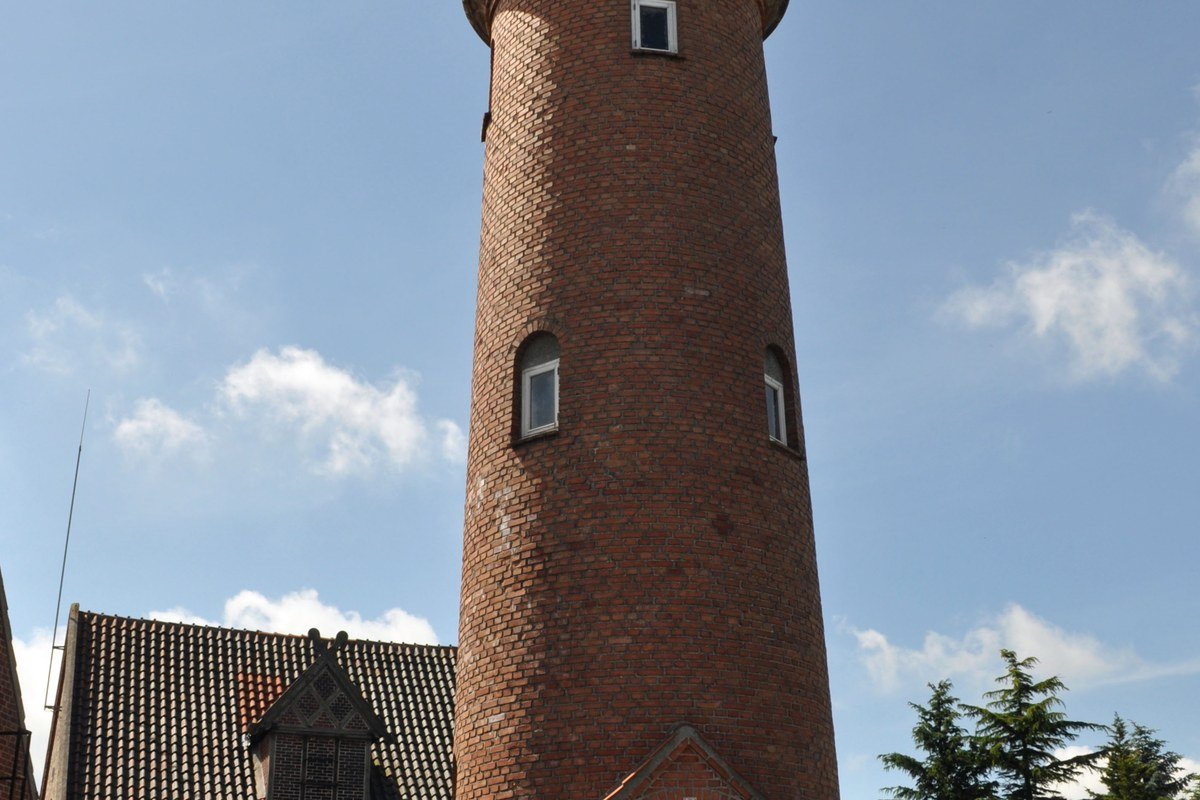 Una strada del centro di Aakirkeby, Bornholm