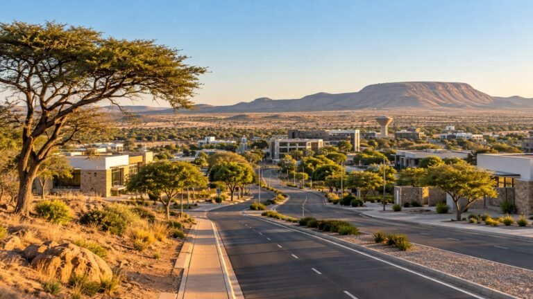 Jwaneng in solitaria: città mineraria e Kalahari meridionale