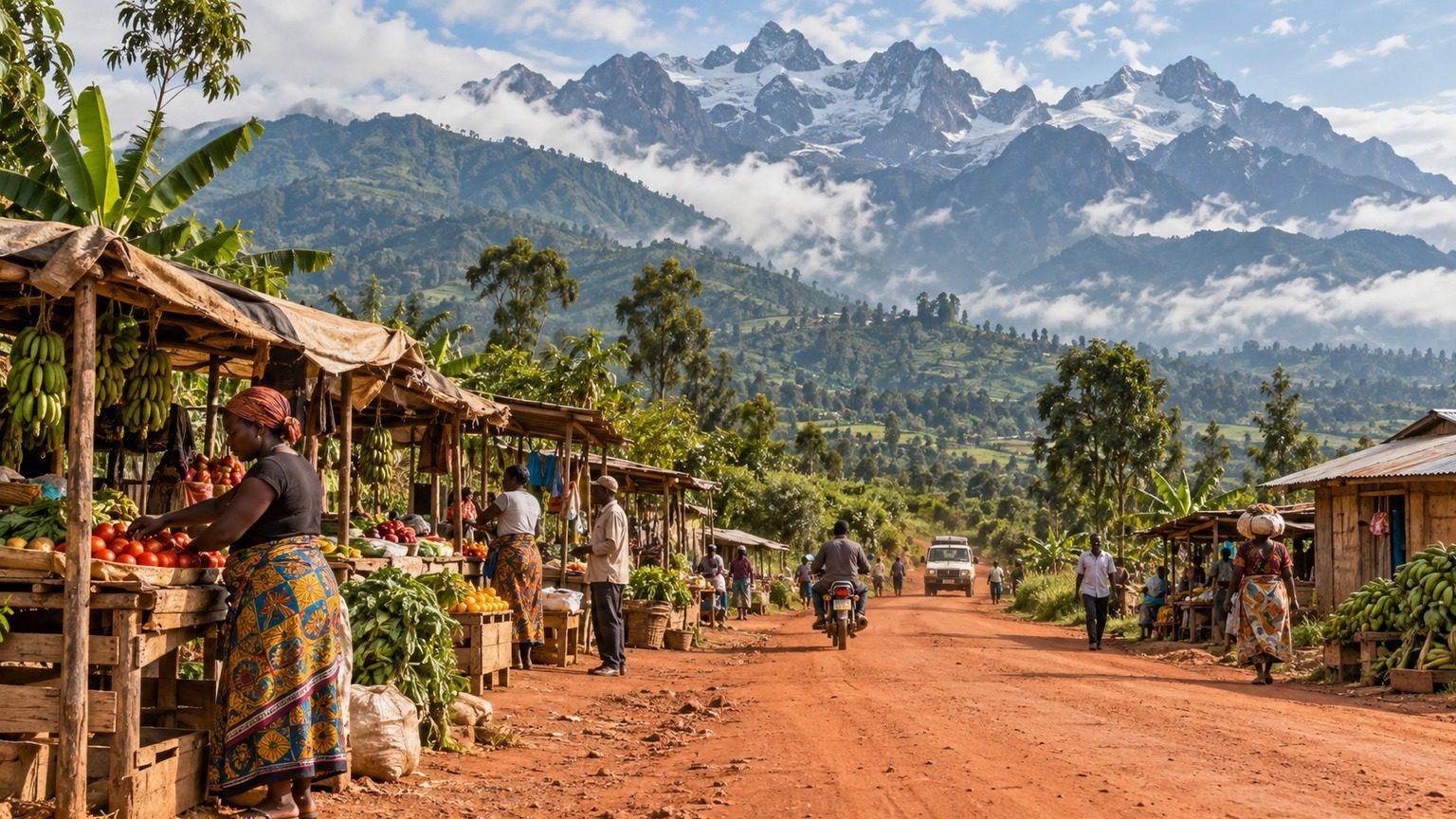 Kasese in solitaria: montagne, laghi e porte del Rwenzori