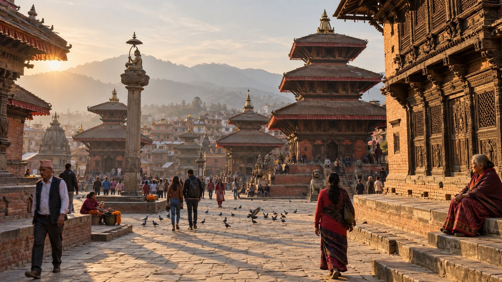 Piazza storica di Kathmandu, Nepal