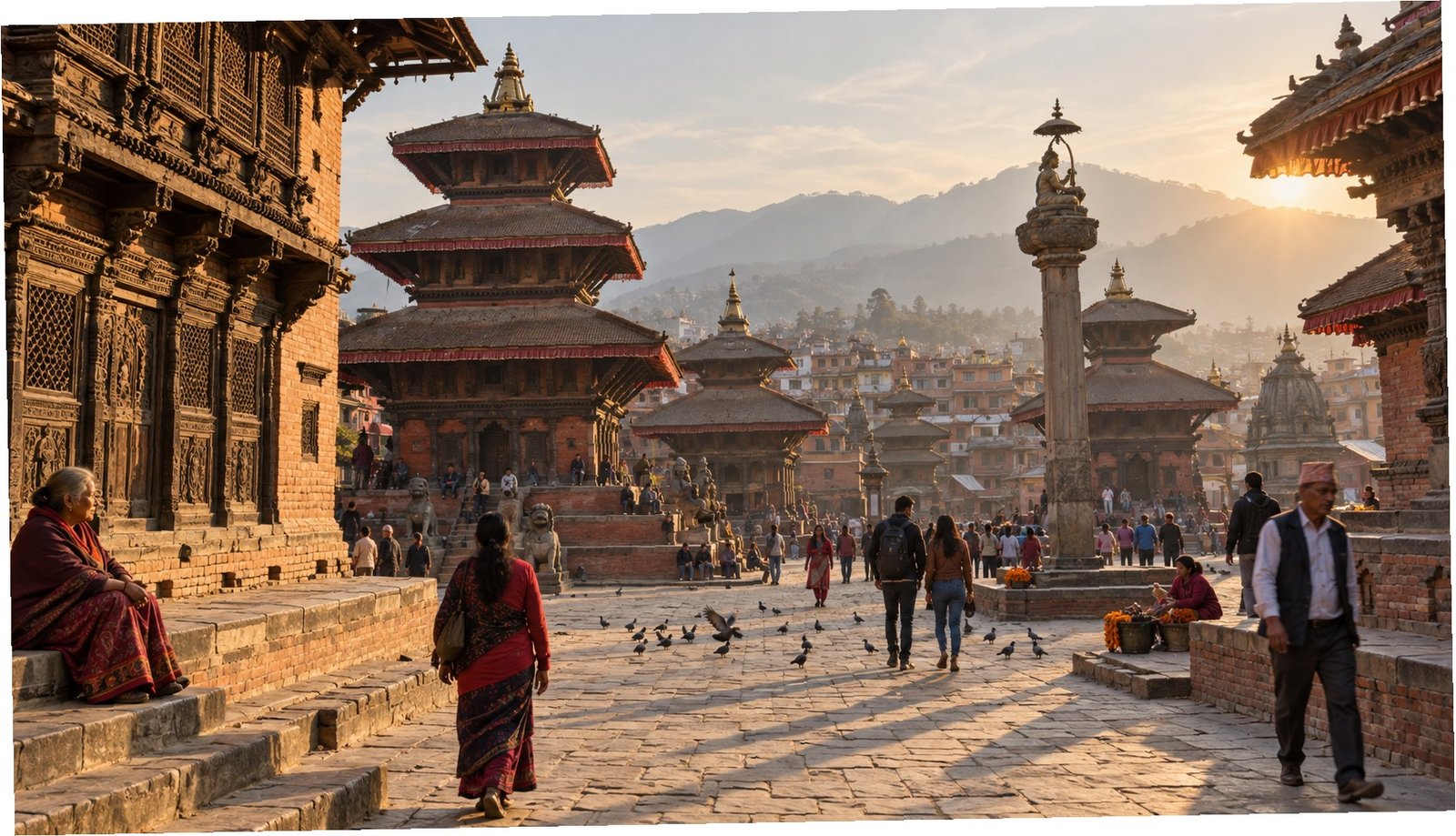 Piazza storica di Kathmandu, Nepal
