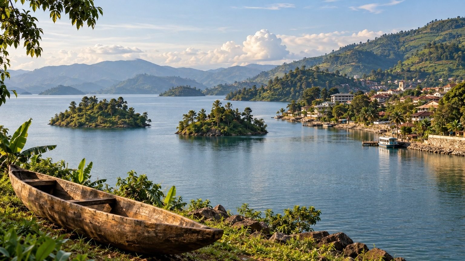 Kibuye in solitaria: lago Kivu, colline e costa occidentale del Ruanda