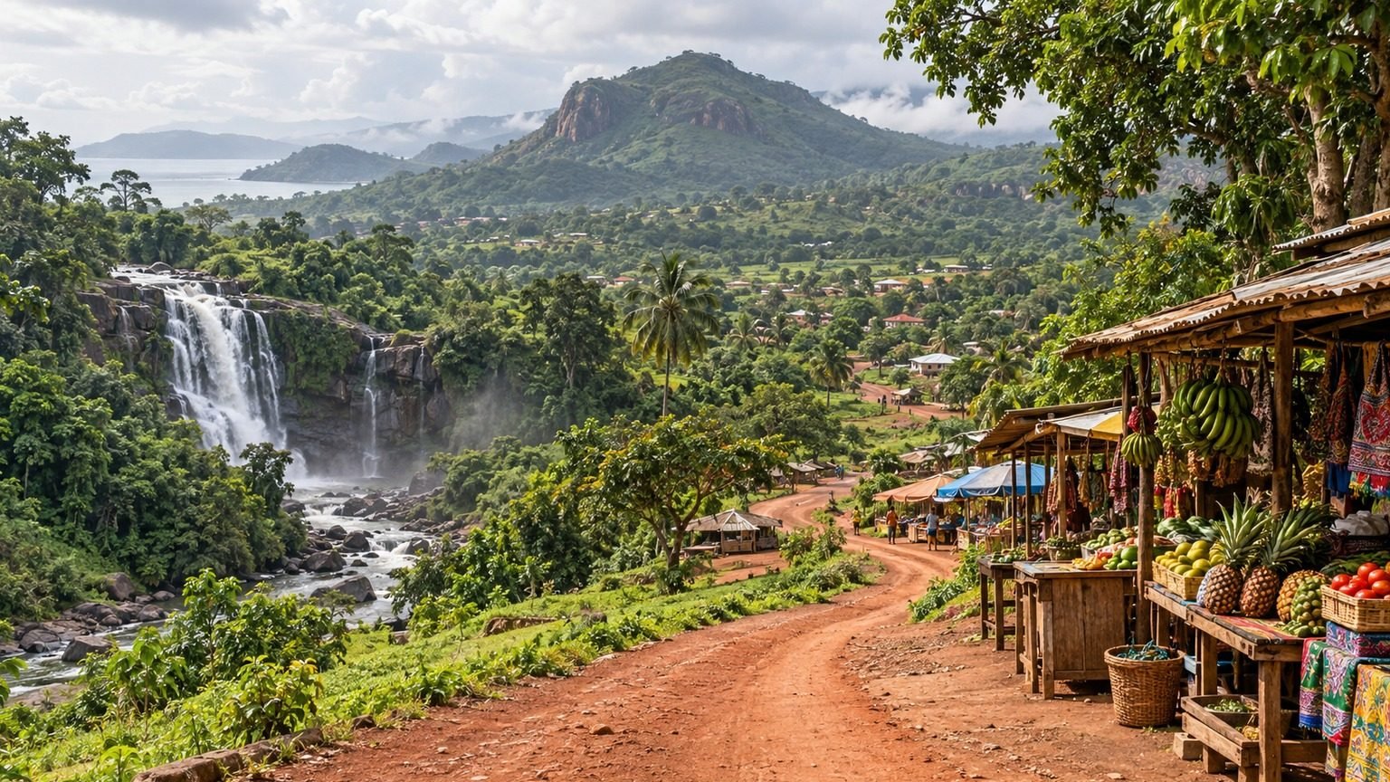 Kindia in solitaria: cascate, colline e natura della Guinea