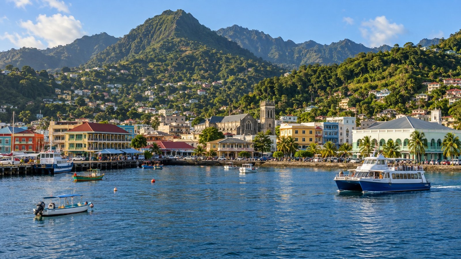 Porto e colline di Kingstown, Saint Vincent