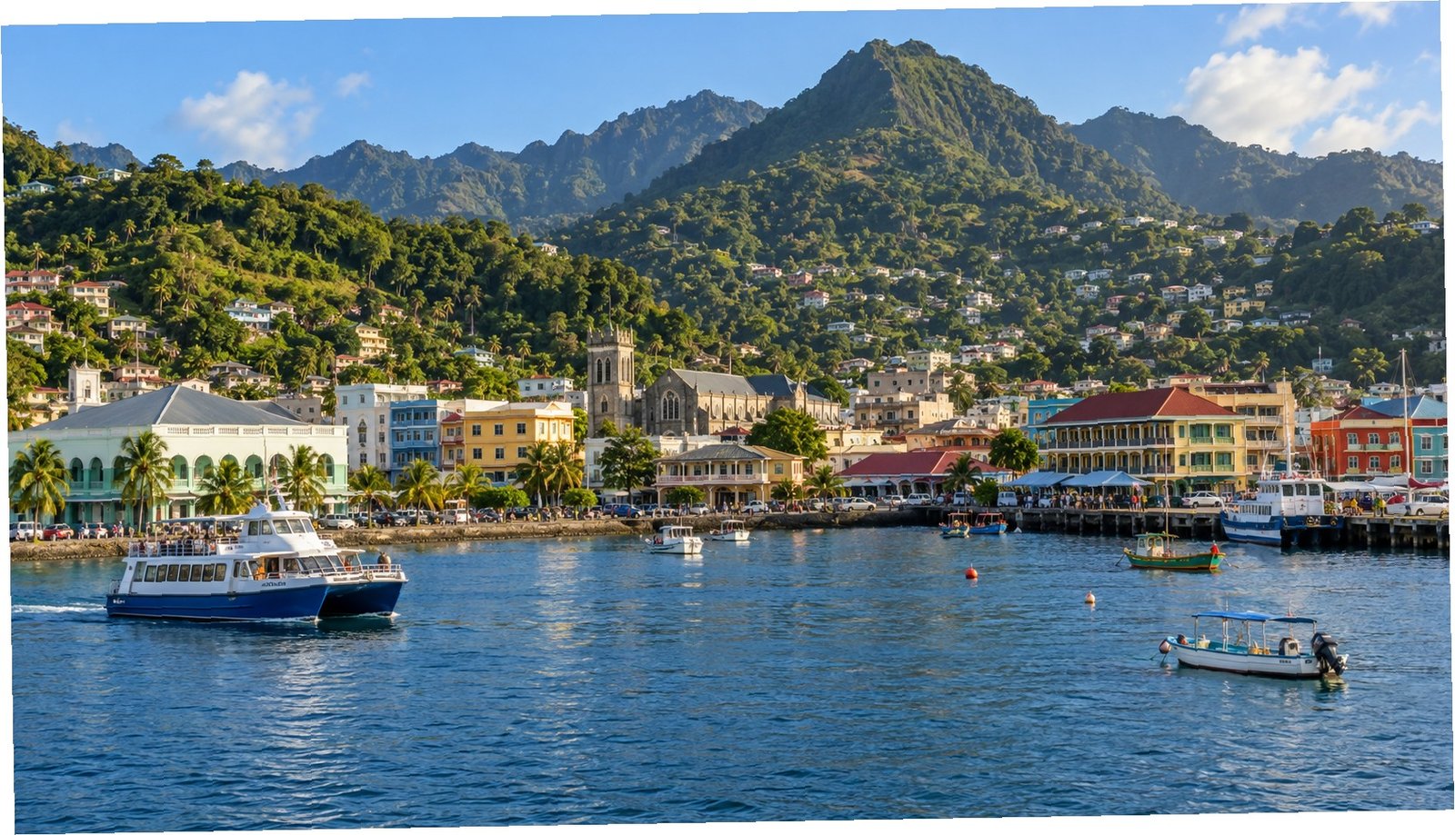 Porto e colline di Kingstown, Saint Vincent