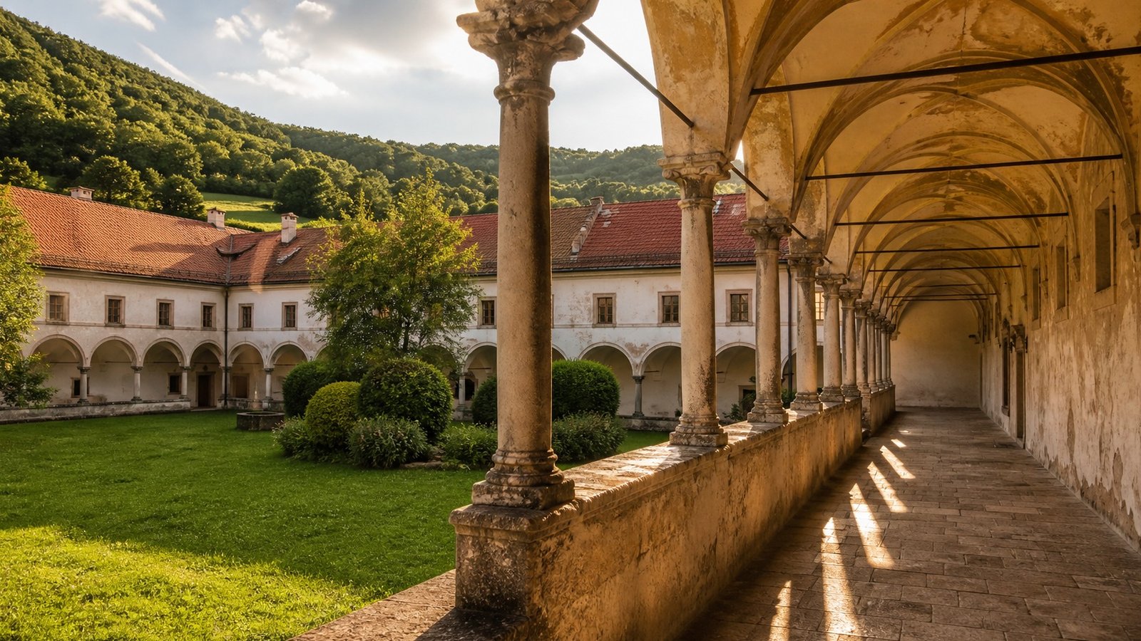 Chiostro dell’ex monastero cistercense di Kostanjevica na Krki