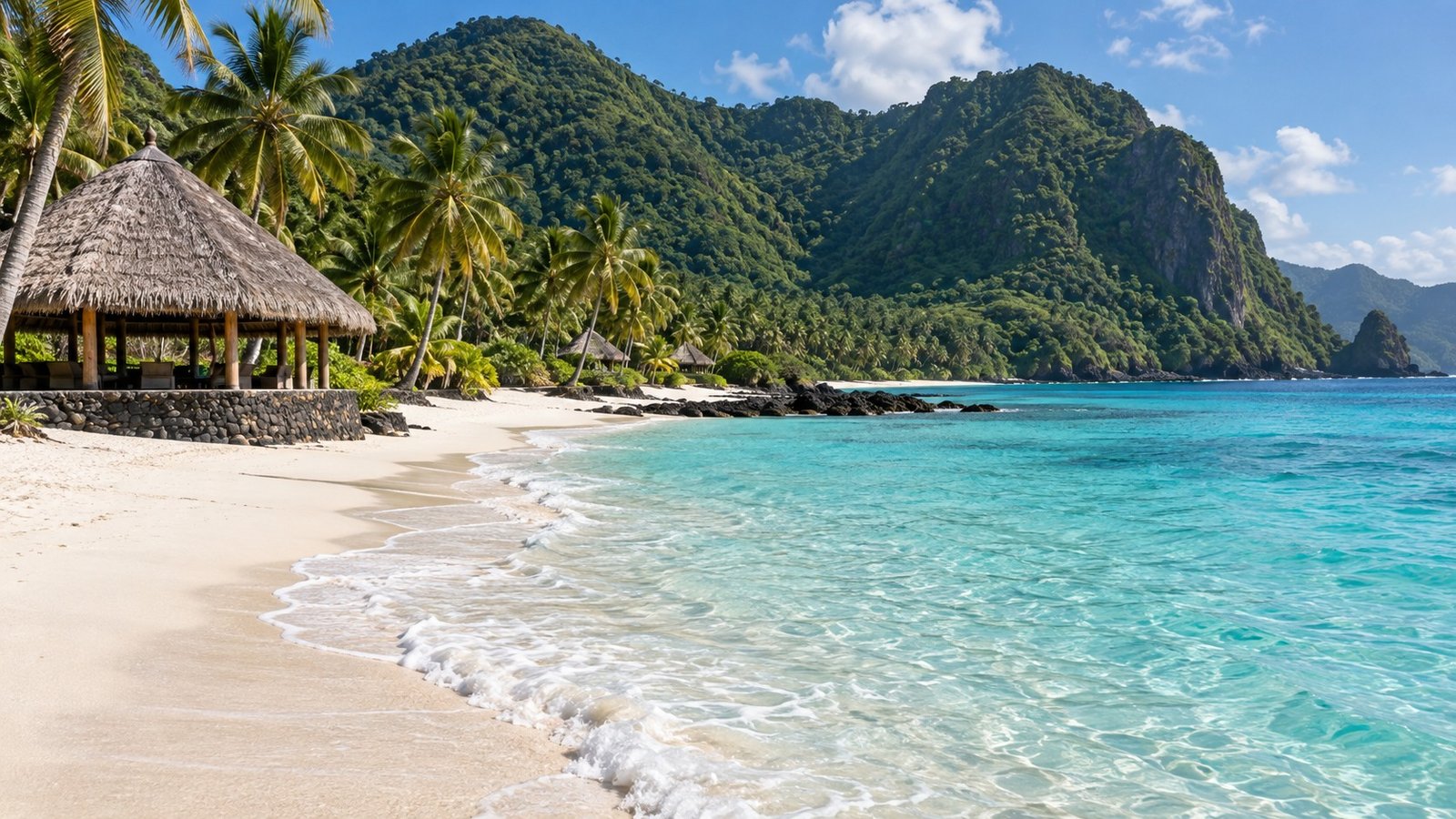 Spiaggia tropicale di Lalomanu, Samoa
