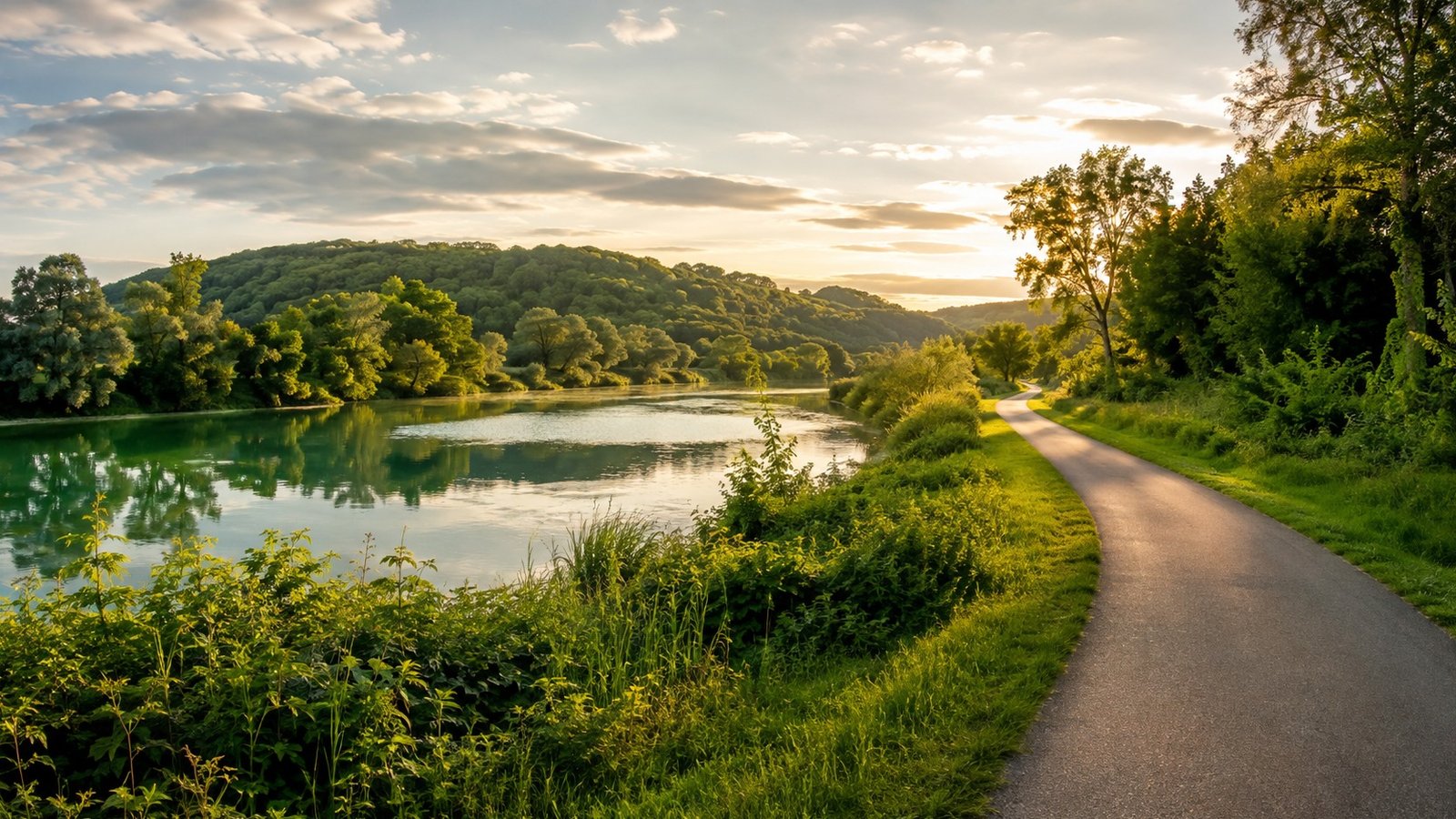 Paesaggio della Drava vicino a Ludbreg