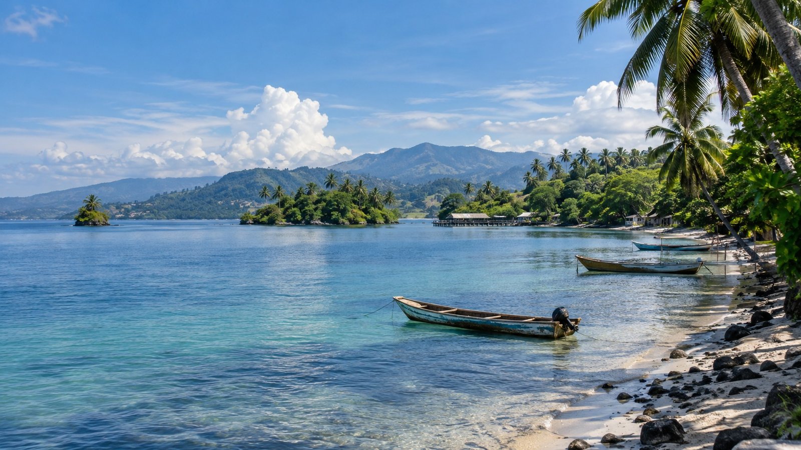 Costa tropicale di Madang, Papua Nuova Guinea