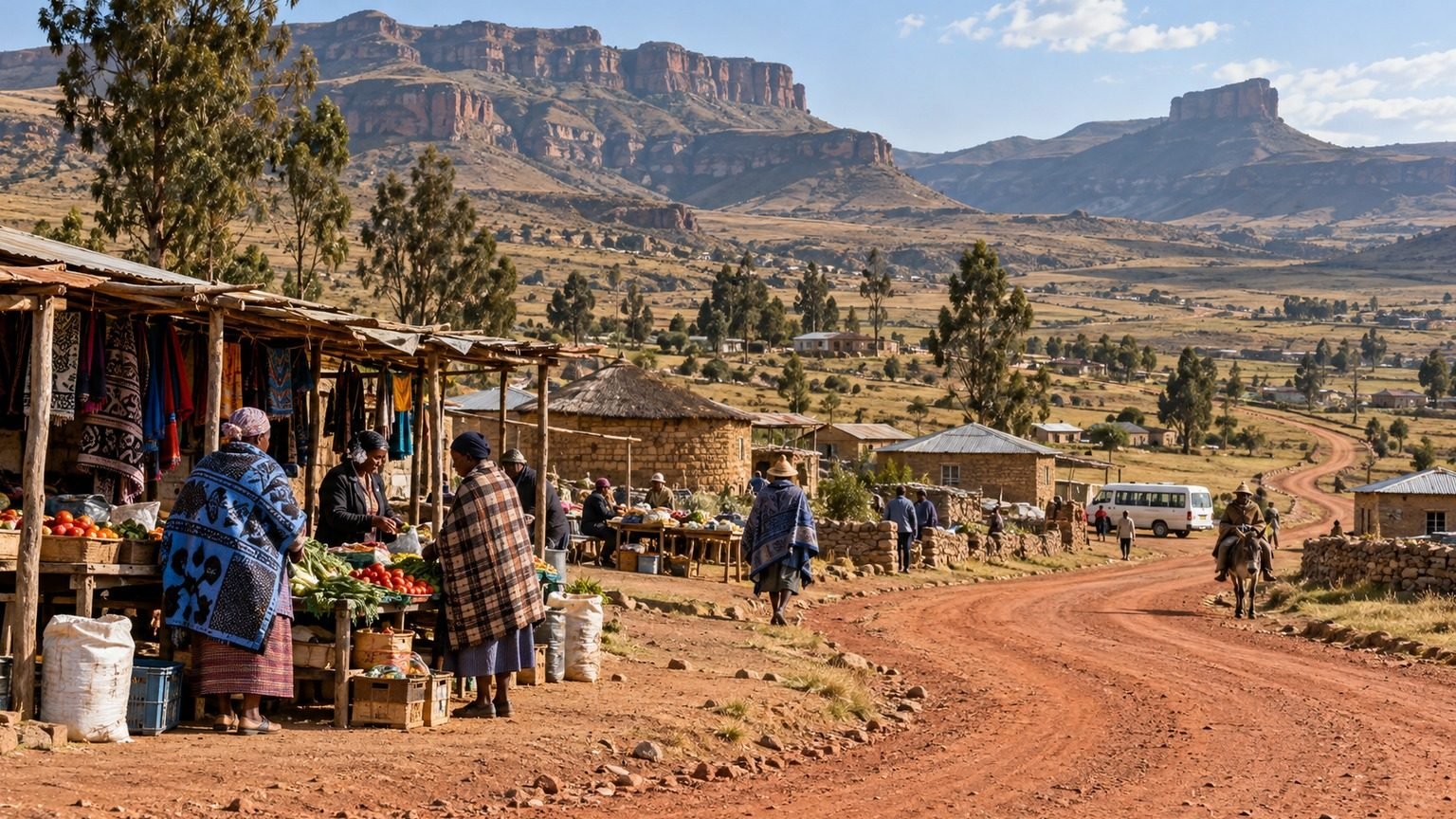 Mafeteng in solitaria: pianure, mercati e sud-ovest del Lesotho