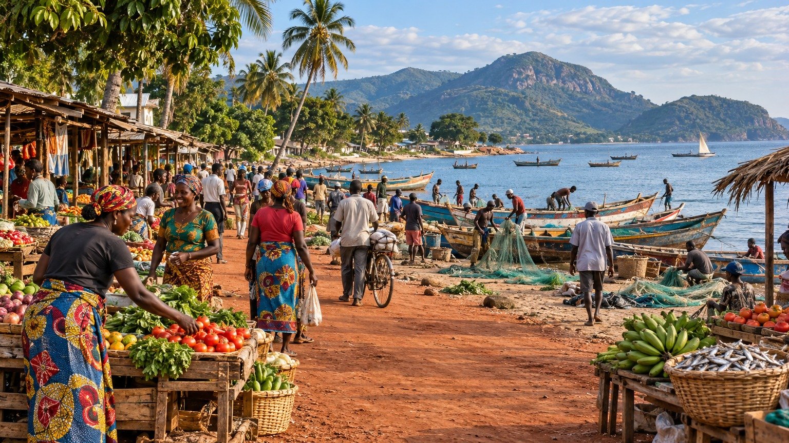 Mangochi in solitaria: lago Malombe, mercati e sud-est del Malawi — veduta 1