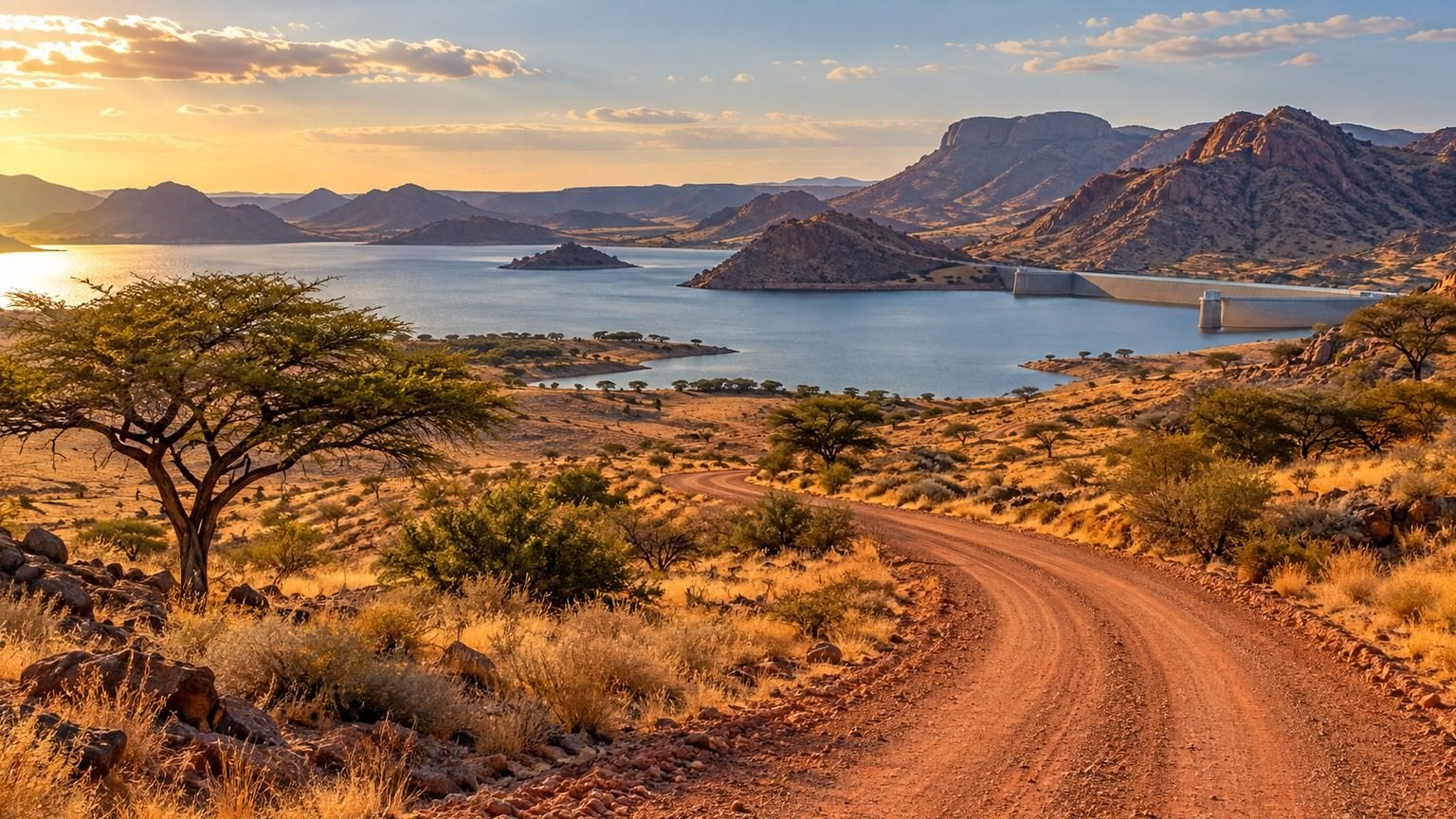Mariental in solitaria: deserto, diga e sud della Namibia