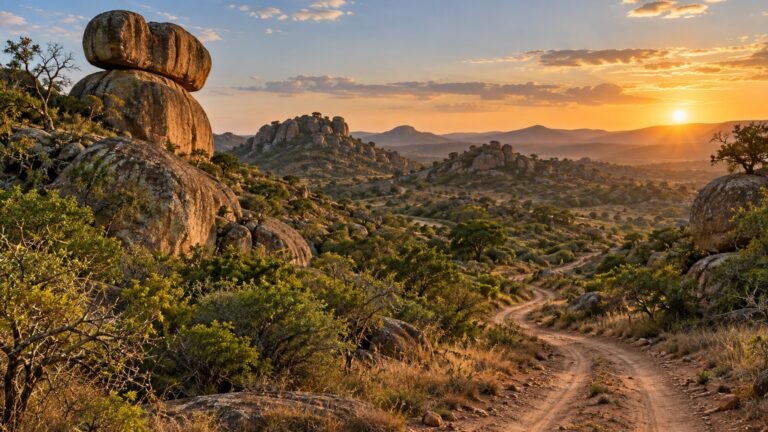 Matobo in solitaria: rocce, colline e Zimbabwe occidentale