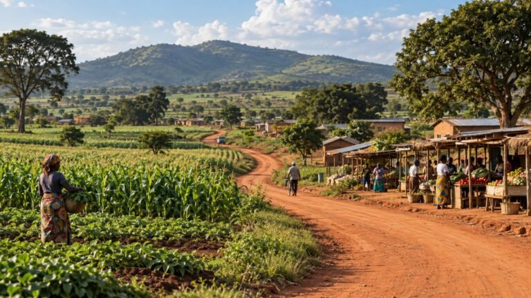 Mkushi in solitaria: fattorie, colline e Zambia centrale