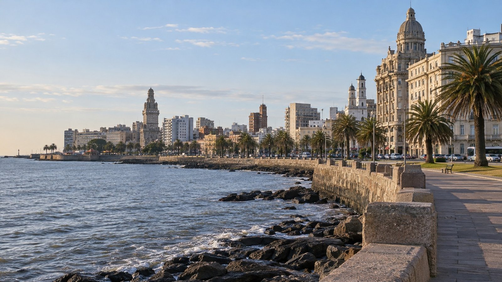 Rambla di Montevideo sul Río de la Plata