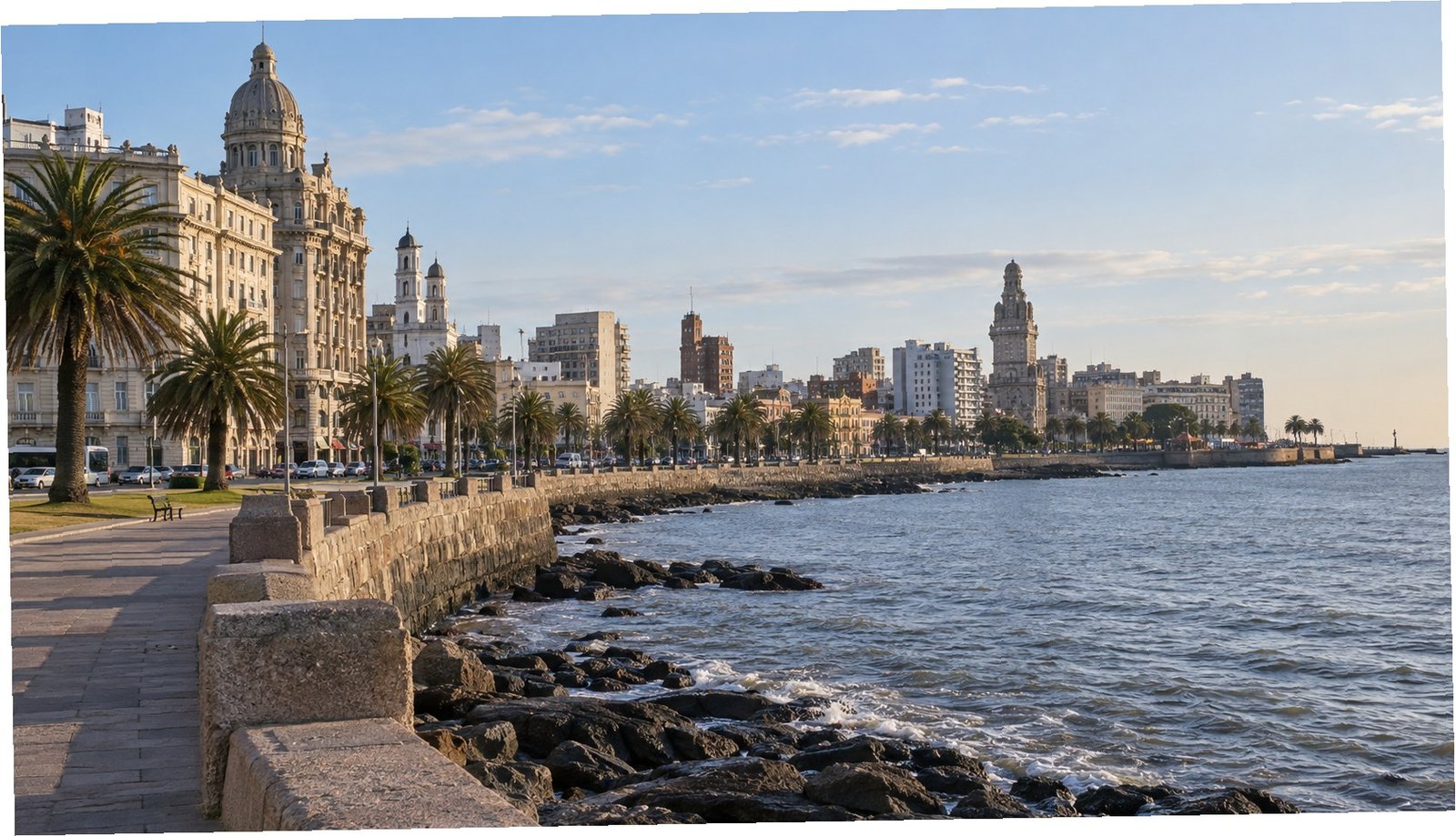 Rambla di Montevideo sul Río de la Plata