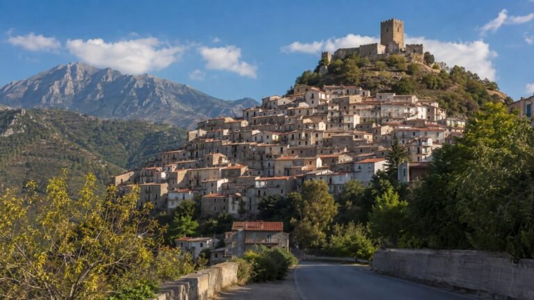 Morano Calabro in solitaria: i tetti sovrapposti e il Pollino