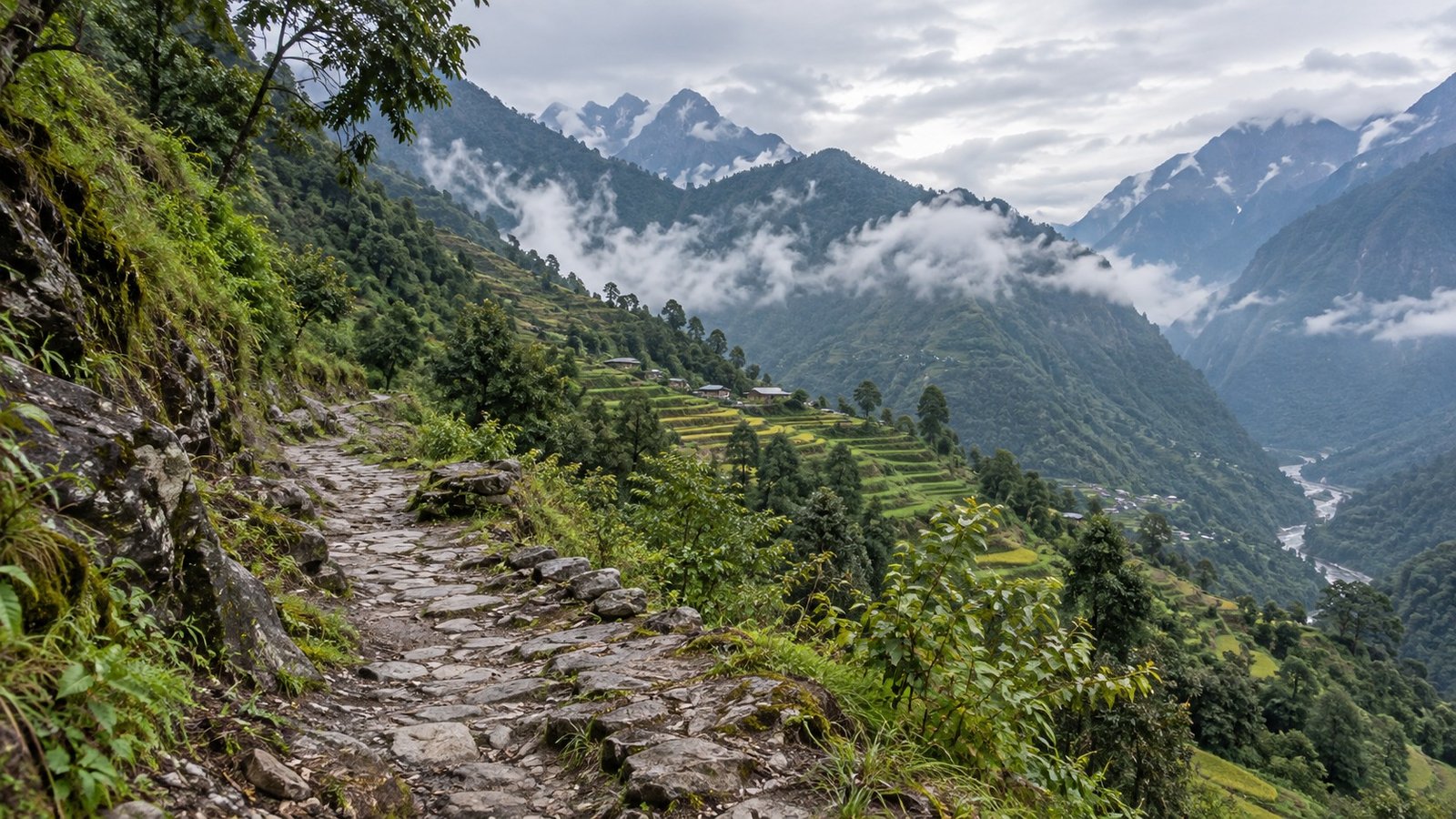 Myagdi: colline e villaggi