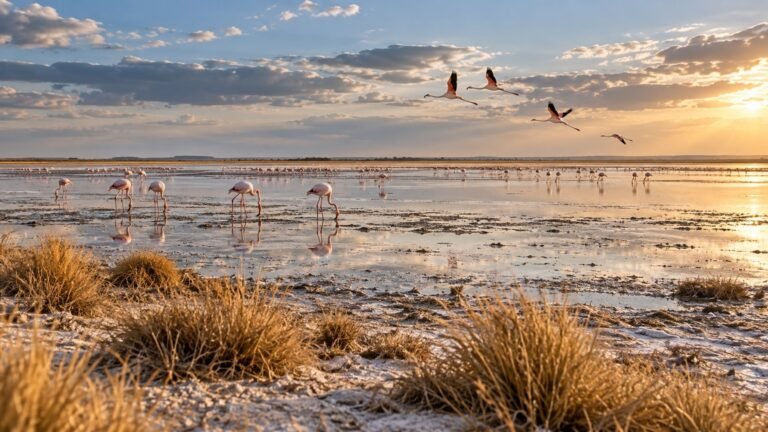 Nata in solitaria: saline, uccelli e porte del Botswana settentrionale