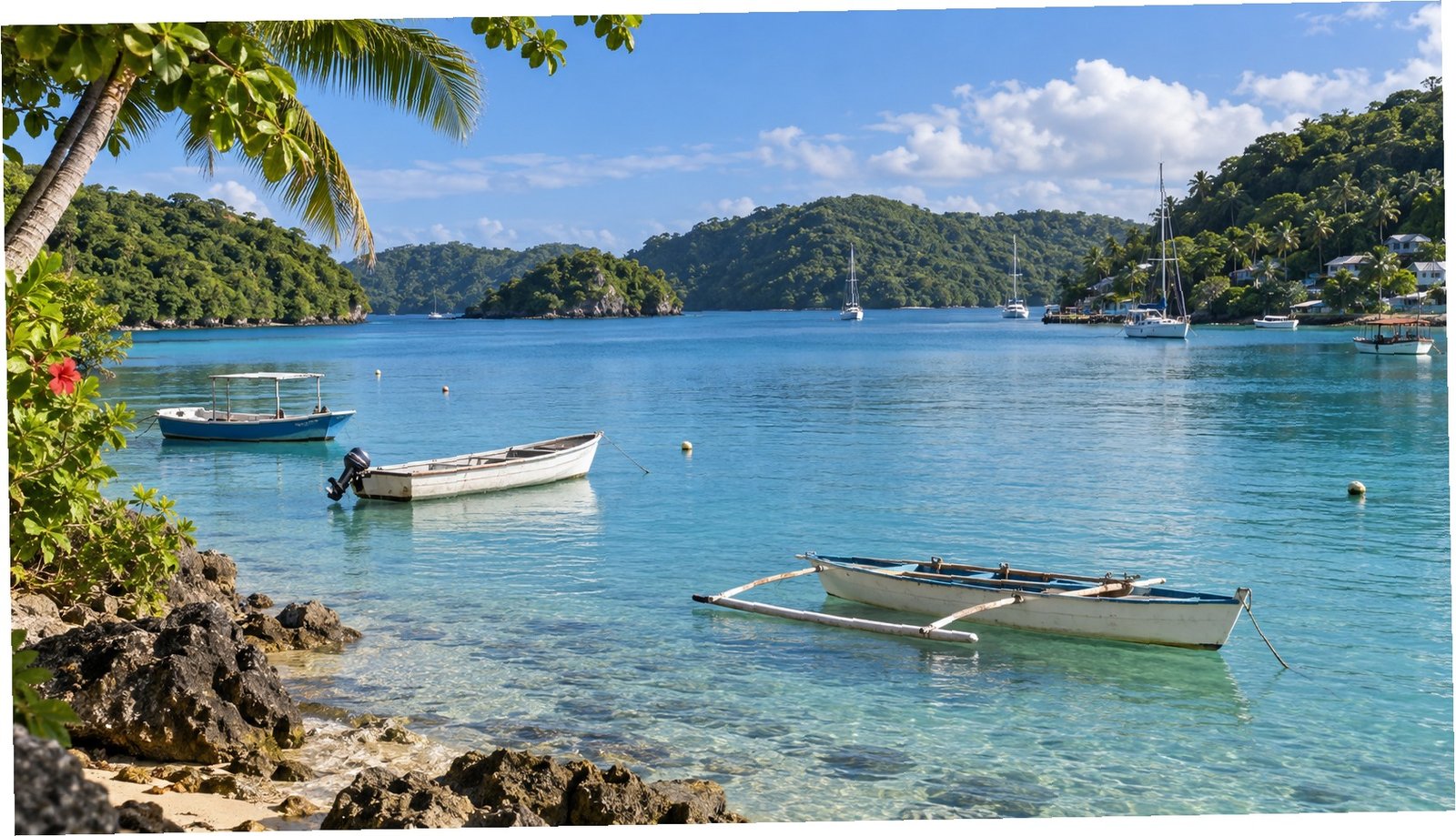Baia tropicale di Neiafu, Vava’u, Tonga