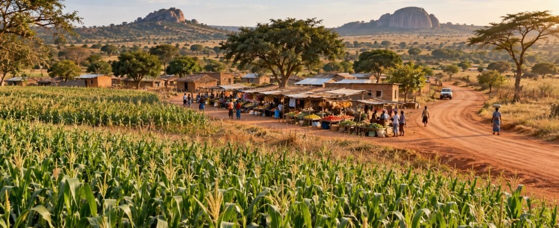 Nkayi in solitaria: campagne, savana e Zimbabwe centrale