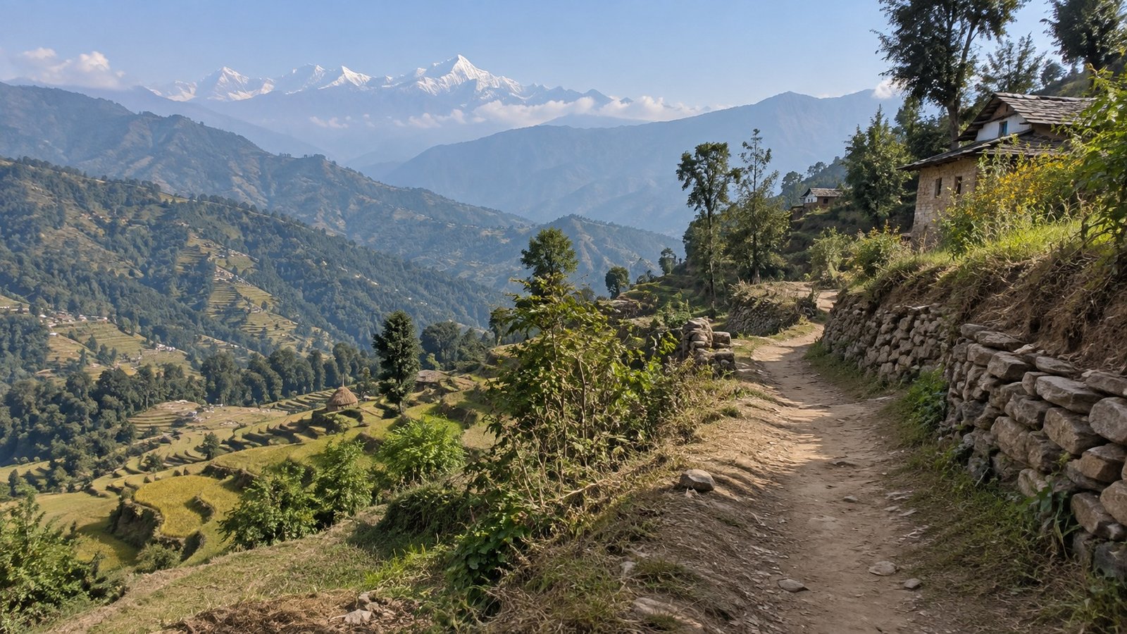 Okhaldhunga: colline e villaggi