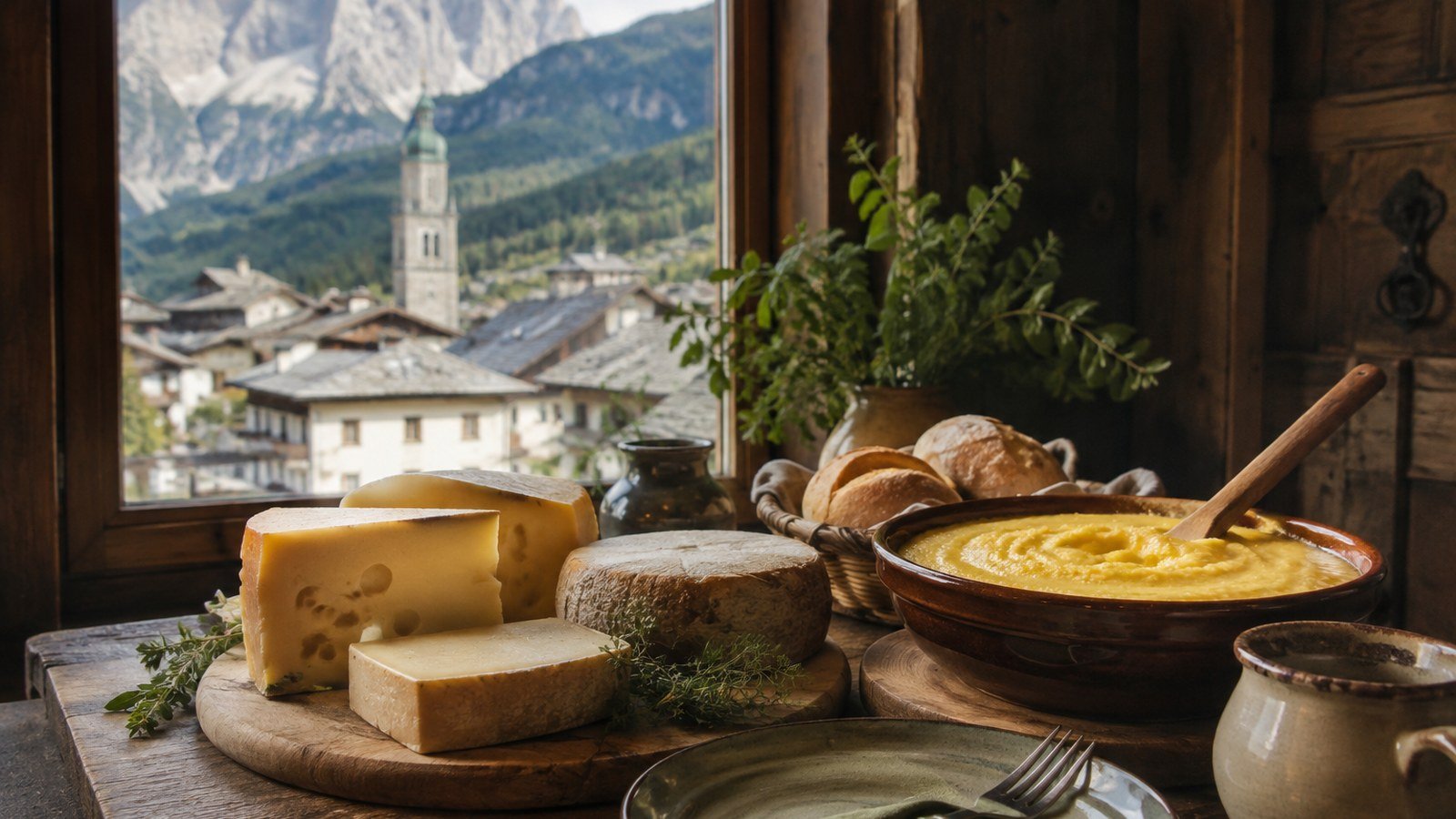 Sentiero e montagne del Cadore presso Pieve di Cadore