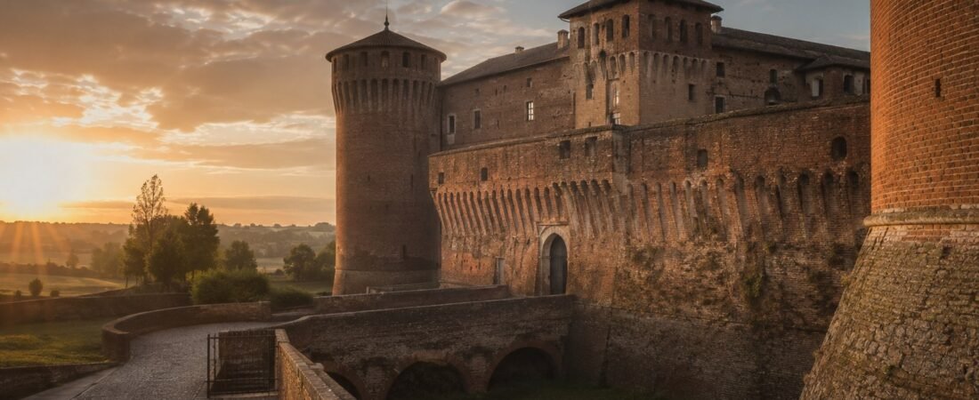 Soncino in solitaria: rocca sforzesca, mura e borghi della pianura
