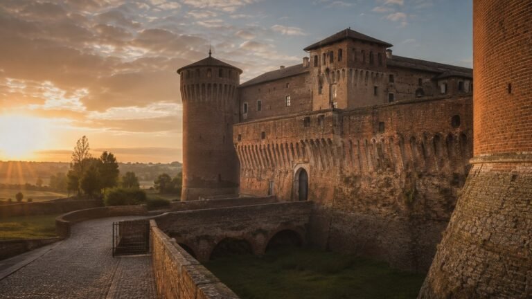 Soncino in solitaria: rocca sforzesca, mura e borghi della pianura