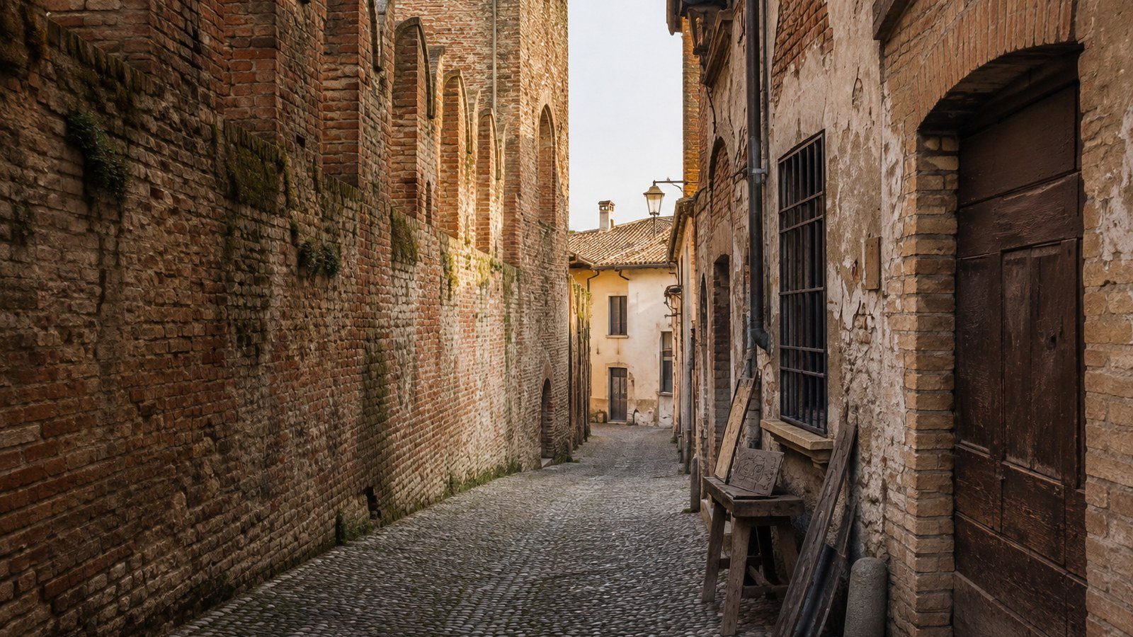 Rocca sforzesca di Soncino al tramonto