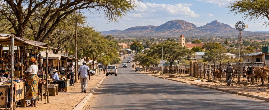 Otjiwarongo in solitaria: savana, fattorie e Namibia centrale