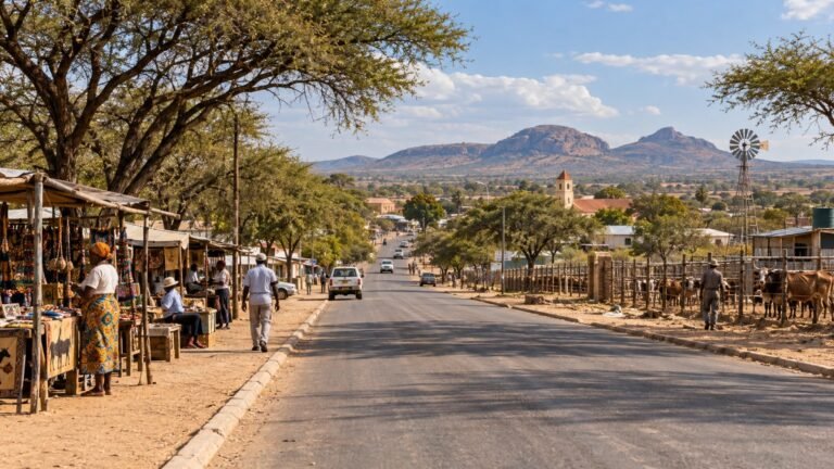 Otjiwarongo in solitaria: savana, fattorie e Namibia centrale