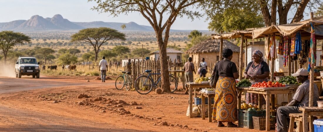 Palapye in solitaria: villaggi, colline e strade del Botswana orientale