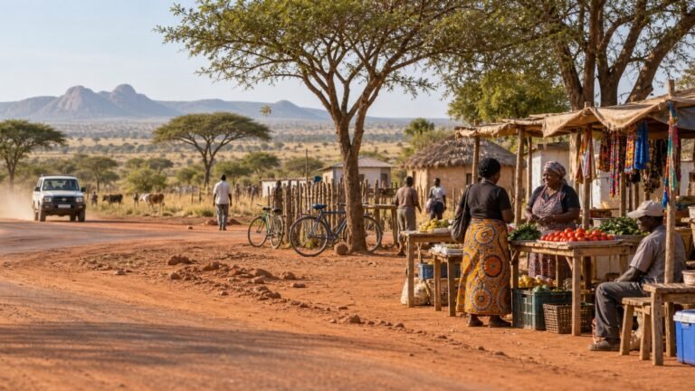 Palapye in solitaria: villaggi, colline e strade del Botswana orientale