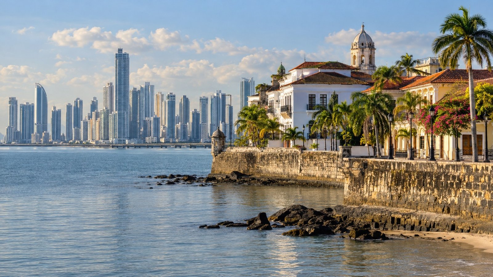 Casco Viejo e skyline di Panama City