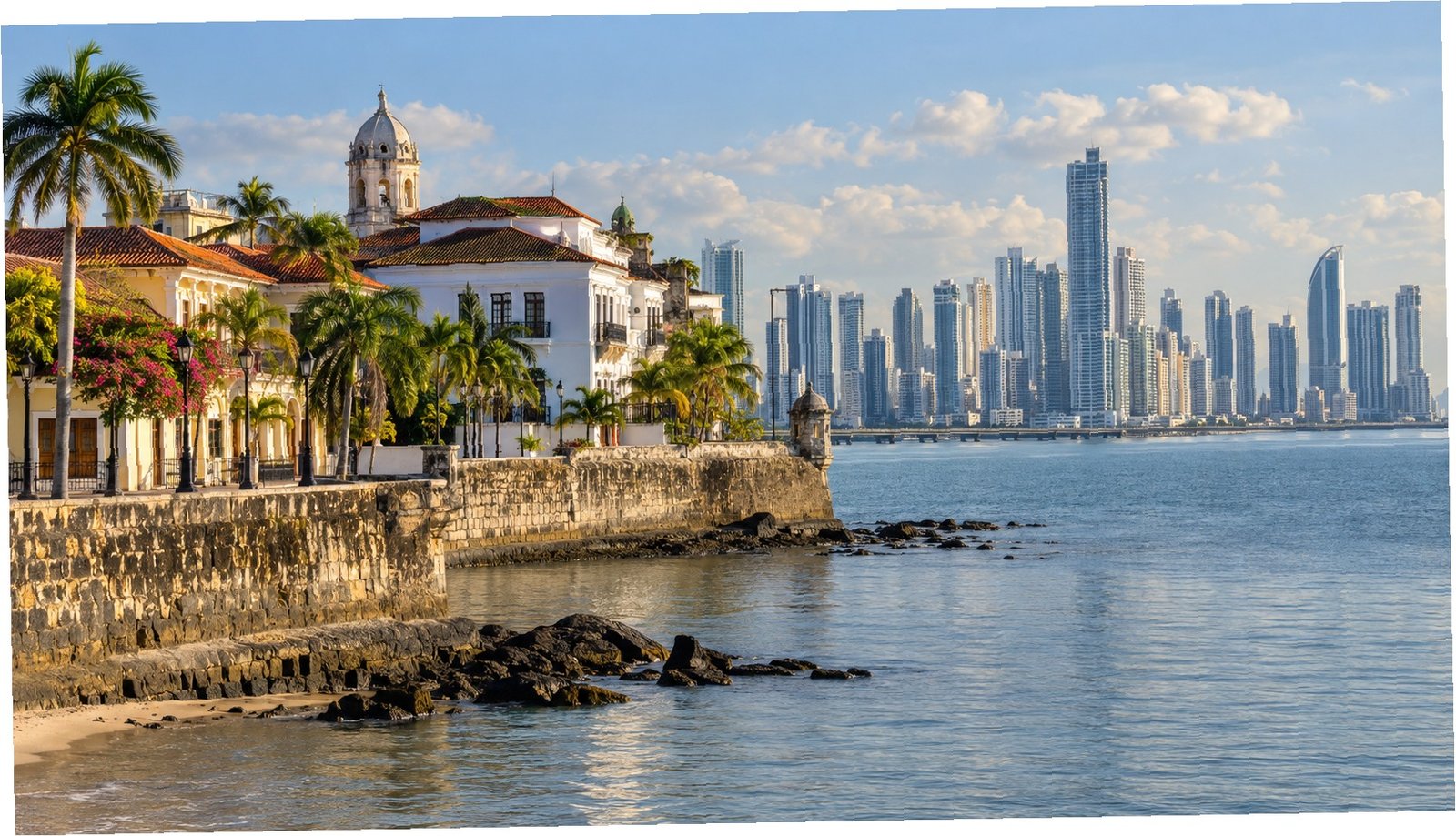 Casco Viejo e skyline di Panama City