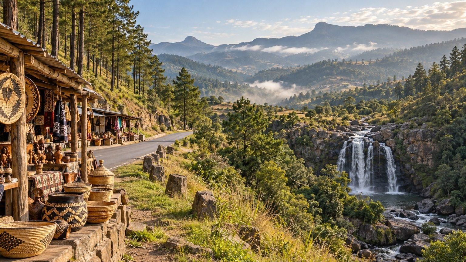 Piggs Peak in solitaria: pini, montagne e nord dell’Eswatini