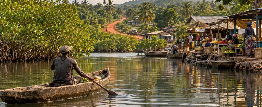 Port Loko in solitaria: fiumi, mercati e nord-ovest della Sierra Leone