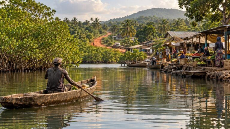 Port Loko in solitaria: fiumi, mercati e nord-ovest della Sierra Leone