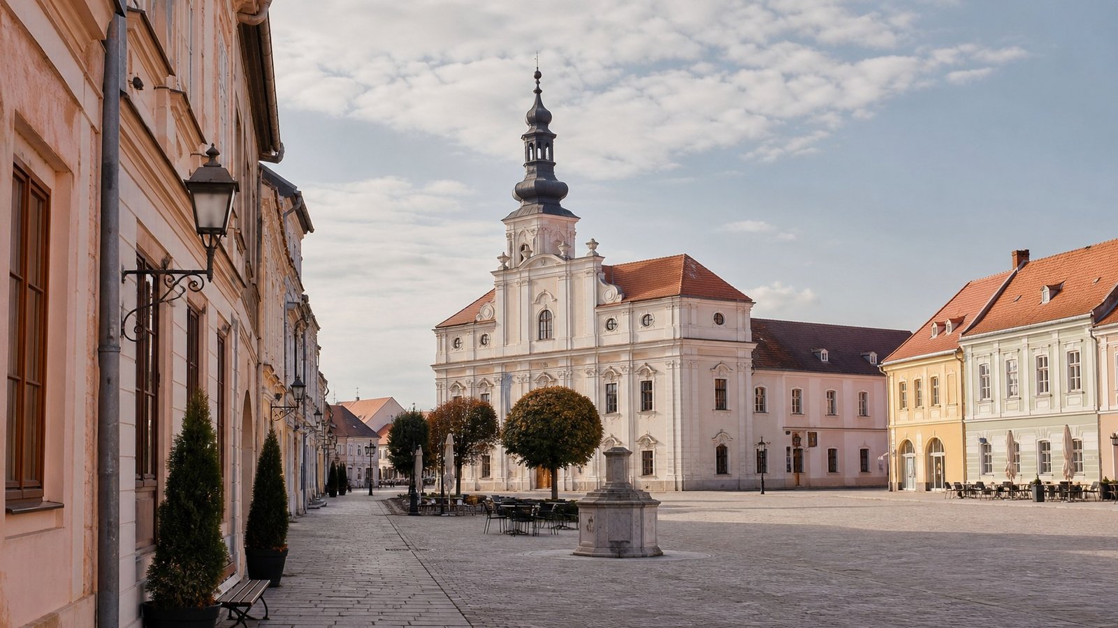 Piazza storica di Požega in Slavonia