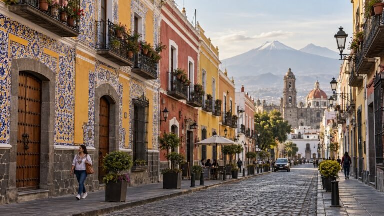 Puebla in solitaria: azulejos, vulcani e cucina poblana